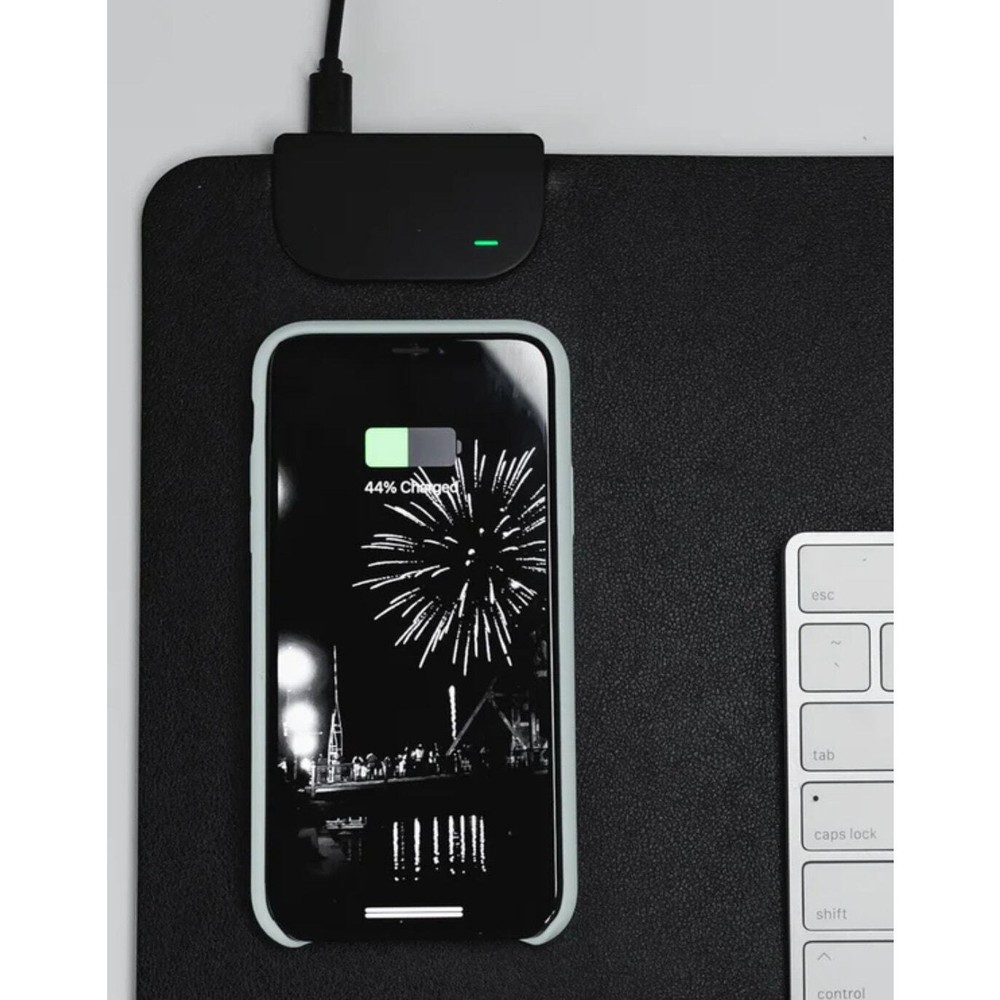 TaskPadBuilt-In Wireless Charger | water-resistant desk mat