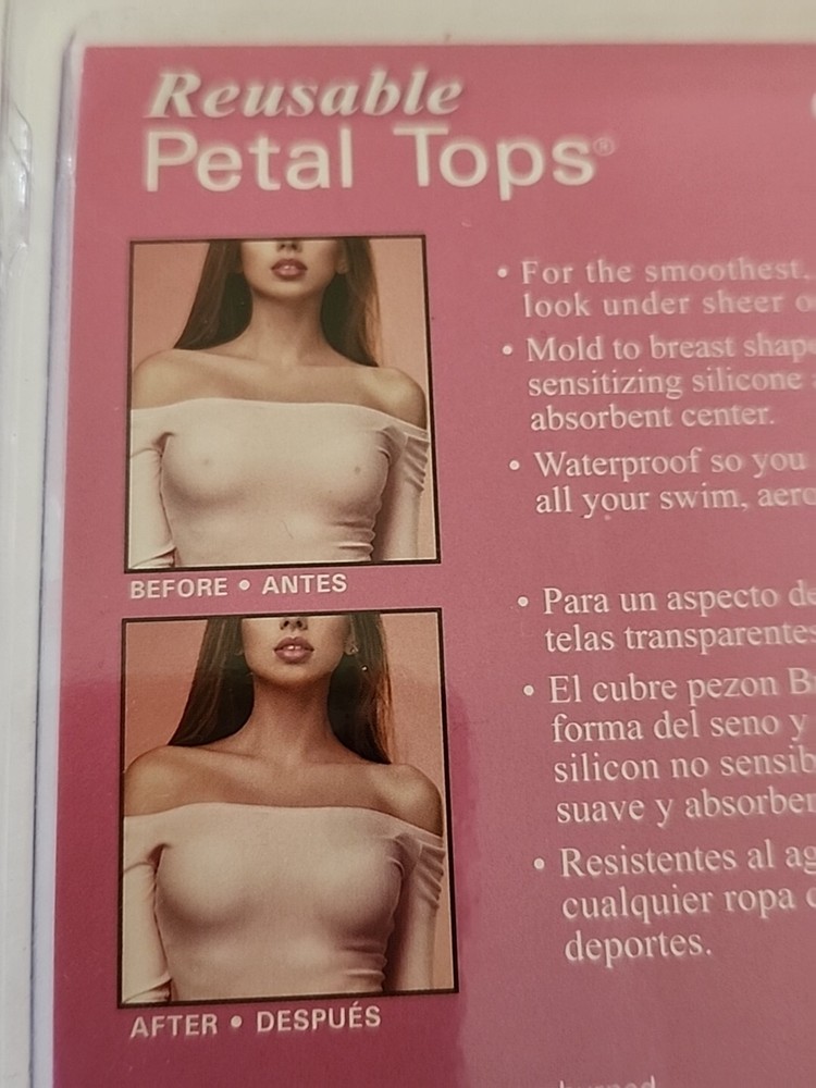 NEW Supportables Reusable Petal Tops Wedding Prom Pageant Modest Nipple Coverage