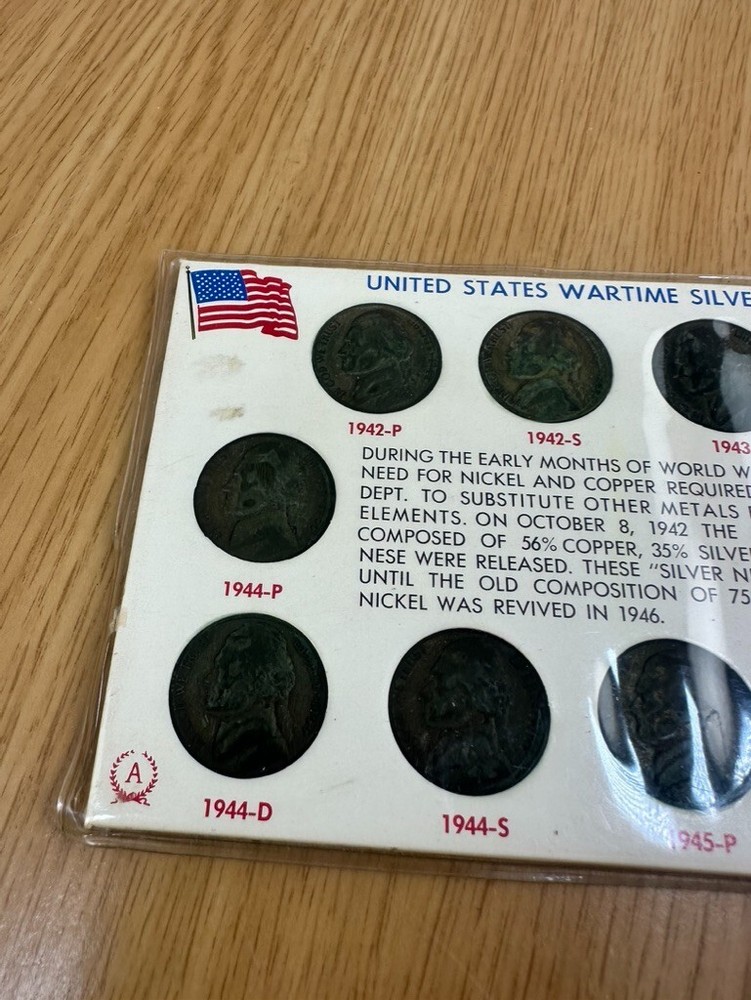US Wartime Silver Nickels