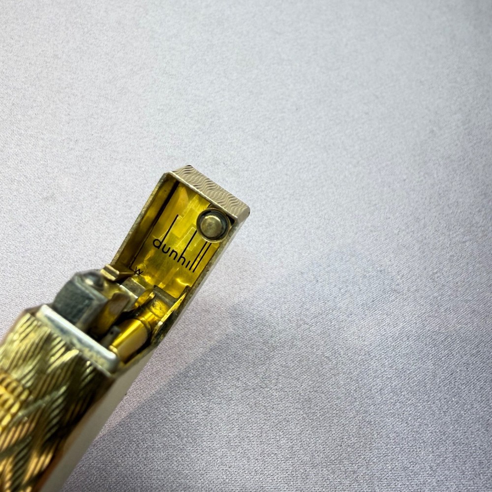 DUNHILL ROLLAGAS LIGHTER FACTORY PIPE AND CIGAR FLAME FULLY SERVICED !