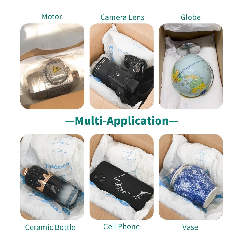 8 Pcs 14”x16” Expanding Foam Packaging for PC & Irregular-Shaped Items - Shoc...