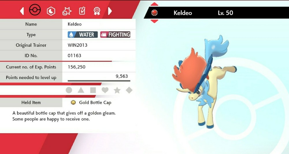 Keldeo 2013 Event For Pokémon Sword & Shield