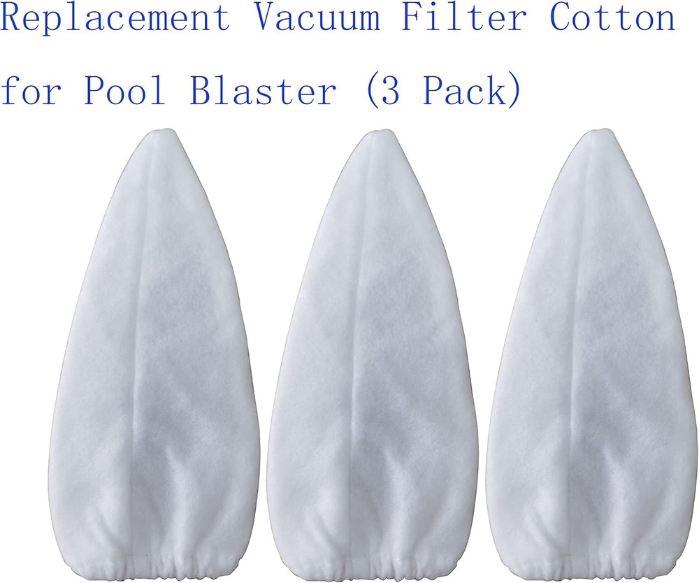Replacement Vacuum Filter Cotton for Pool Blaster (3 Pack) 3 Pack