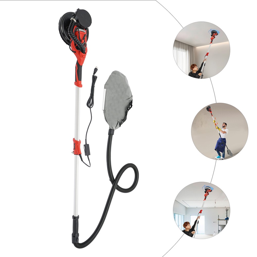 800-1800RPM Electric Ceiling Wall Sander Variable Speed Drywall Sanding Machine