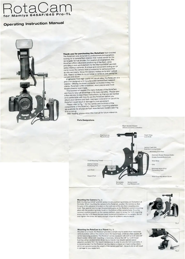 Flash Bracket Rota Cam