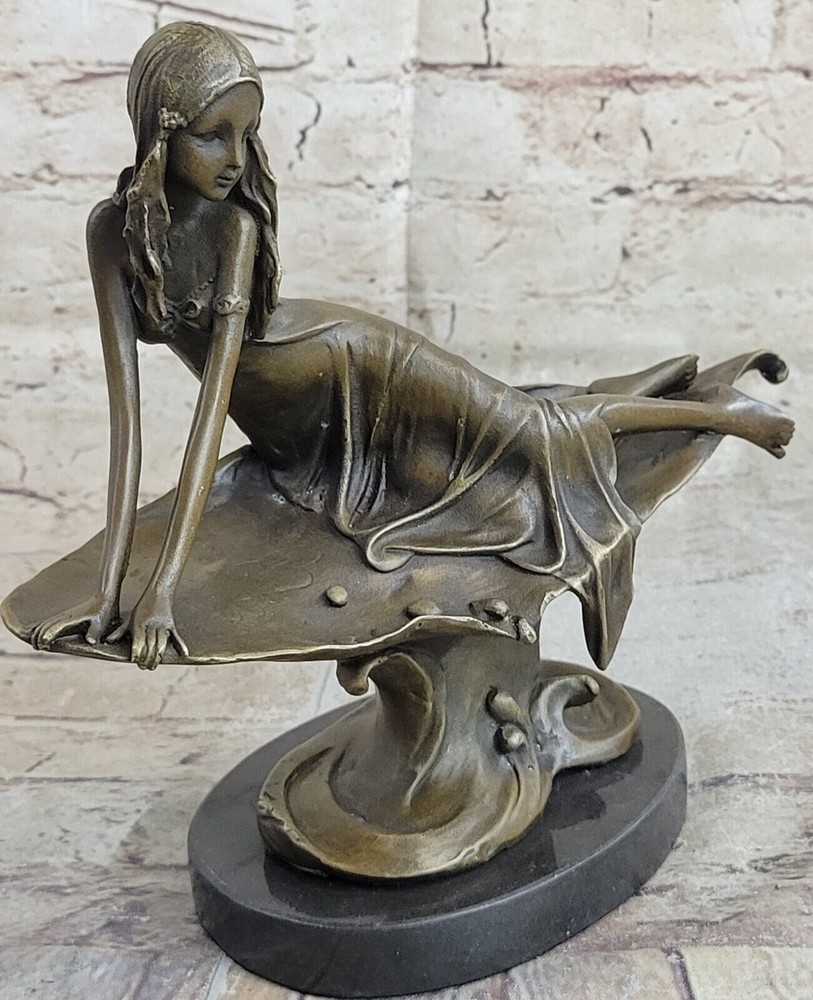 Handcrafted Detailed Maiden Bronze Masterpiece Classic Artwork Fine Gift Sale