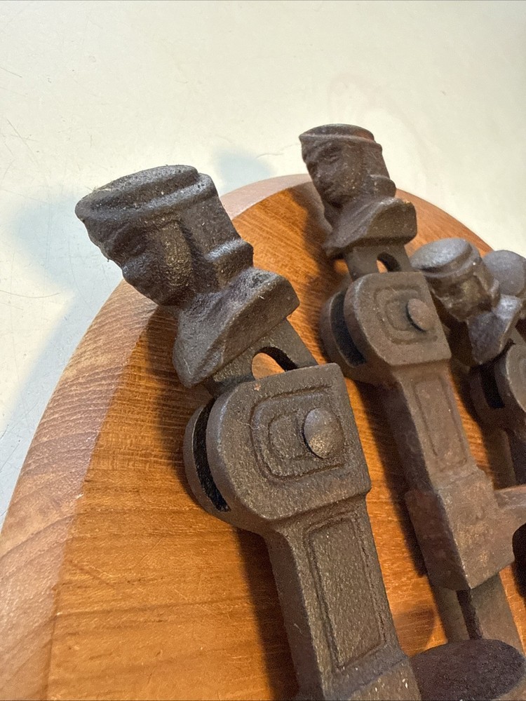 5-Antique Cast Iron Figural Window Shutter Lock