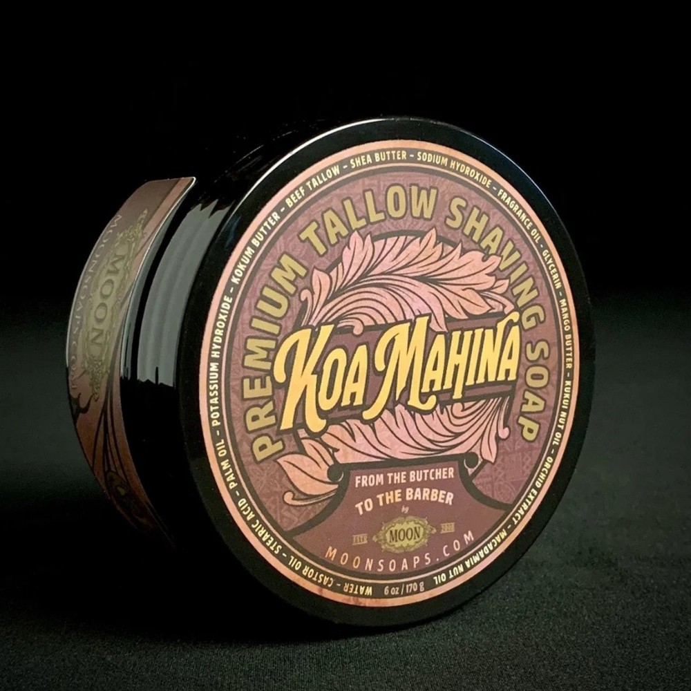 Moon Soaps Shaving Soap, Koa Mahina