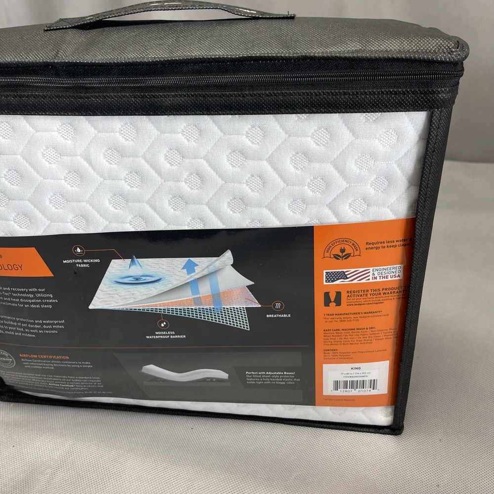 Bedgear King Mattress Protector Dri-Tec Airflow Performance