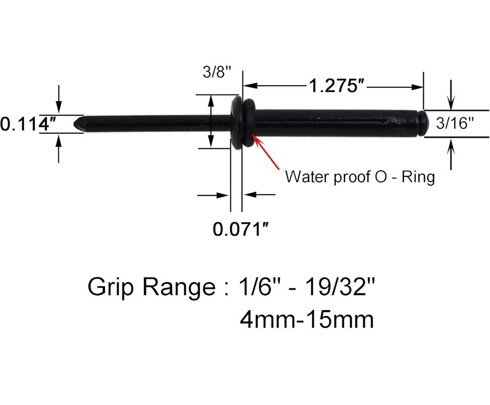 Kayak Paddle Keeper Bungee Holder Kit Clip - Black
