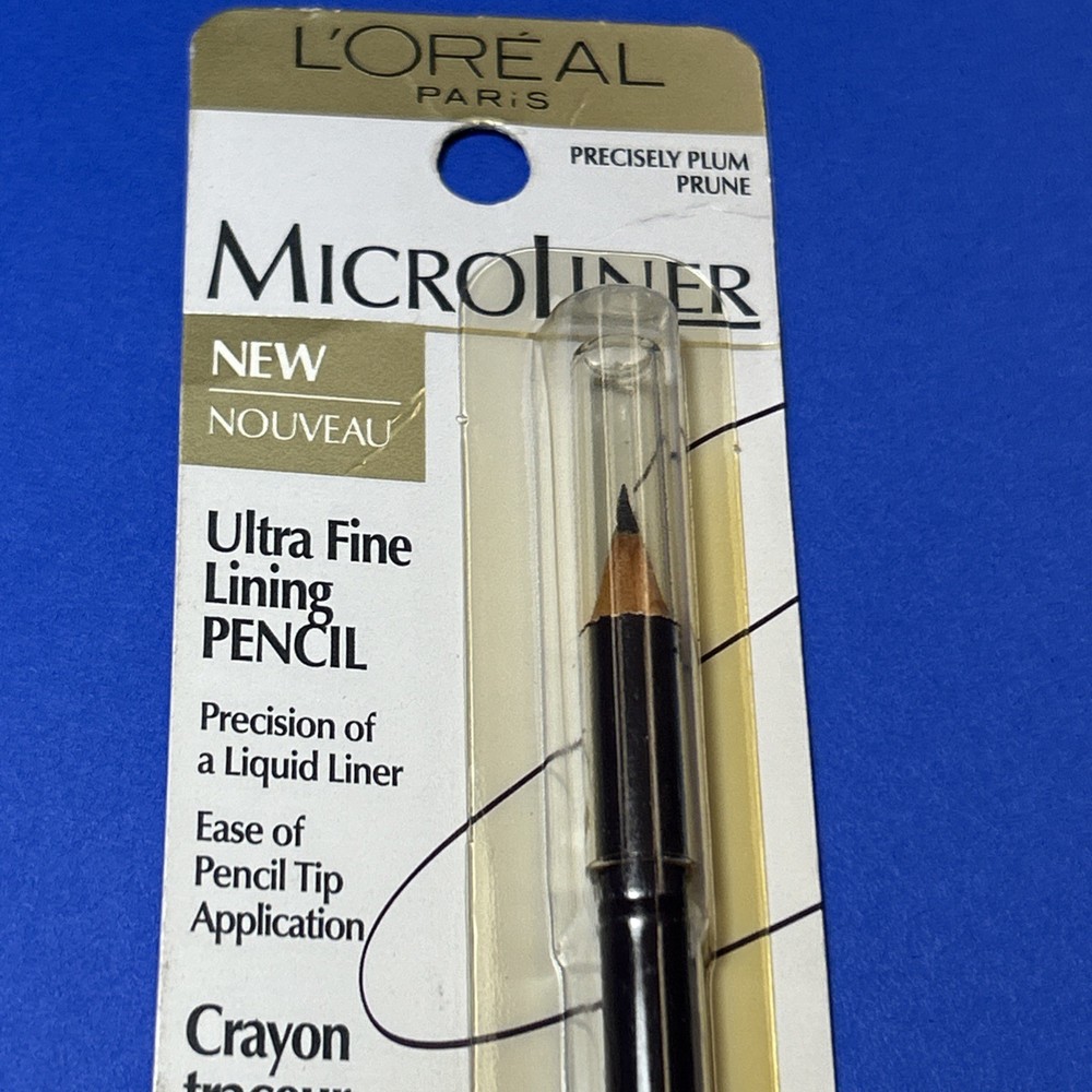 L'OREAL MicroLiner Ultra Fine EYELINER PENCIL PRECISELY PLUM SHARPENER LOREAL