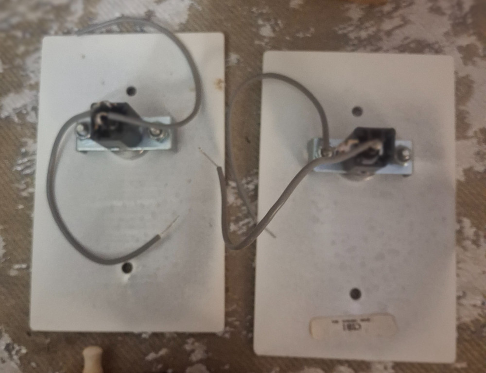 Quam Nichols CIB1 Intercom Call In Switch Push Button 2-Pack White