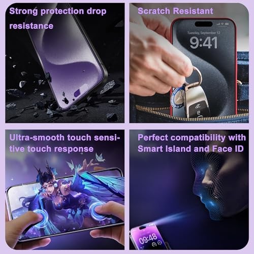 2-Pack Matte Screen Protector for iPhone 17 Pro Anti Blue Light Matte [2-Pack]