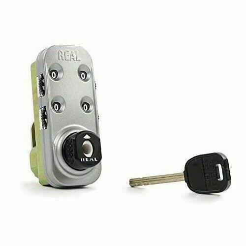 Combination Lock for Locker with Override key (silver)