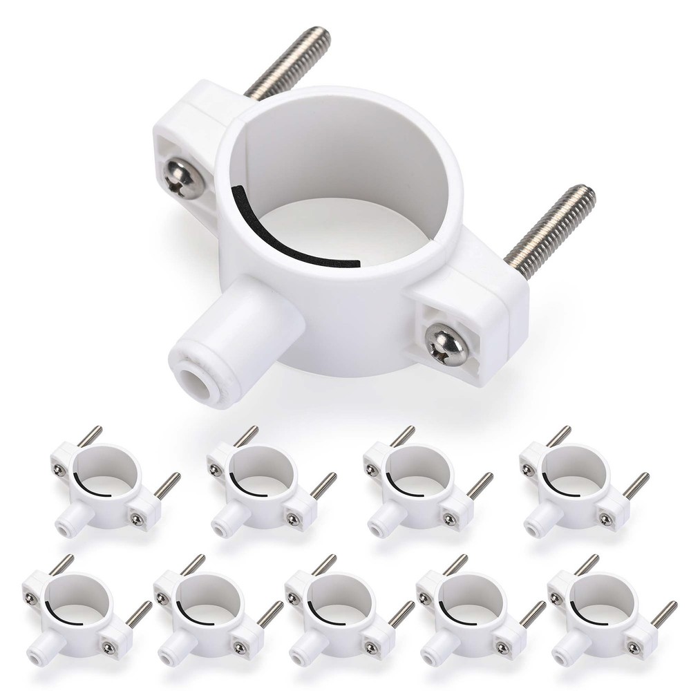 AplusChoice 10 Pack Universal 1/4" Drain Clamp Saddle for Reverse Osmosis System