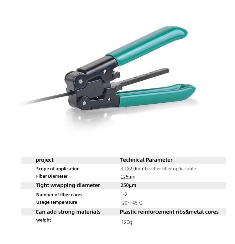 Cold Splicing Tools Leather Cable Stripper Fiber Optic Stripping Pliers Leather