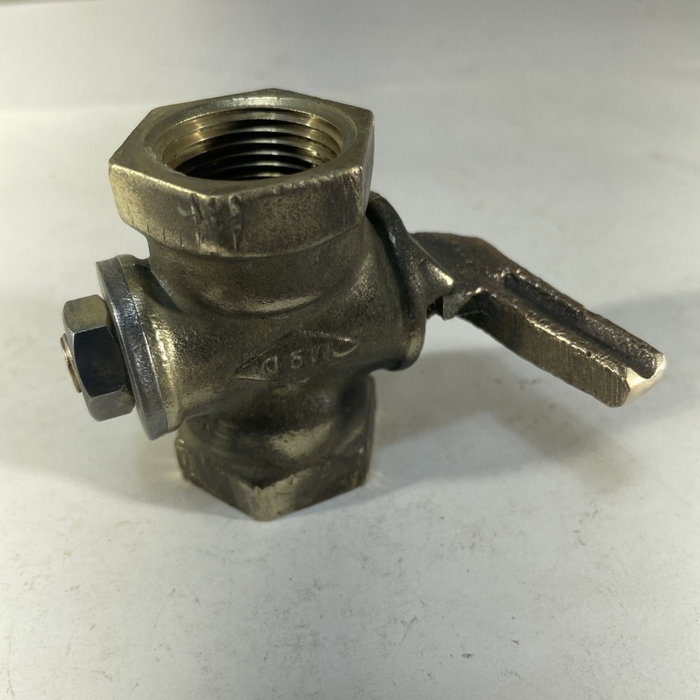 Old solid brass gas valve 3/4” inch McD.  G