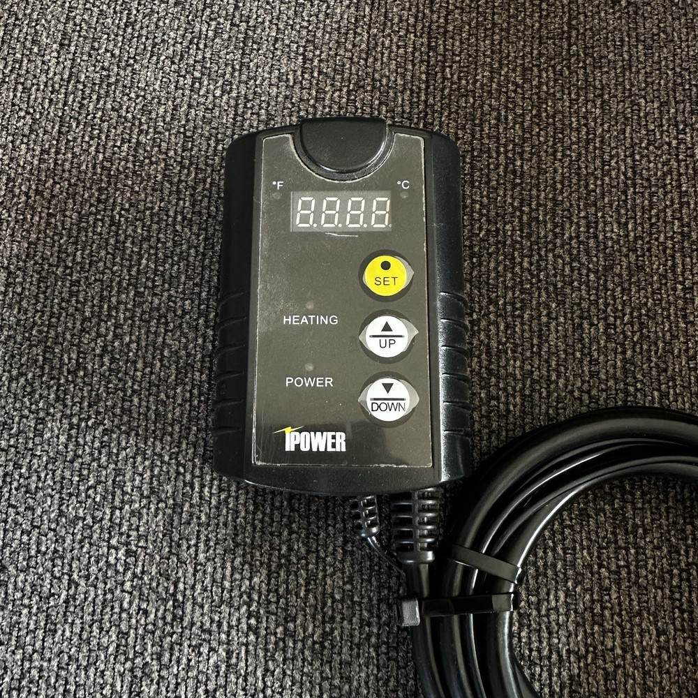 iPower GLHTMTCONTROL Digital Heat Mat Thermostat Controller – Black