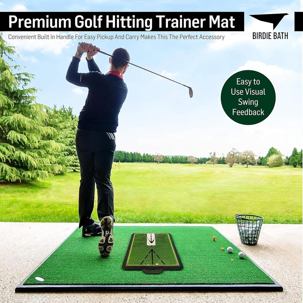 Birdie Mat Pro Golf Swing Training Mat - Instant Feedback & Real-Time Analysis