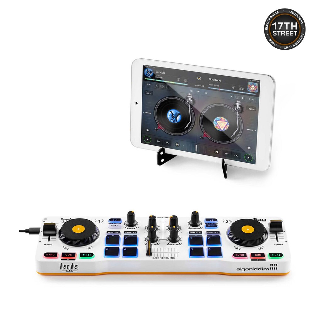 Hercules DJ Control Mix Wireless DJ Controller +Headphones +Case (Bundle Set)