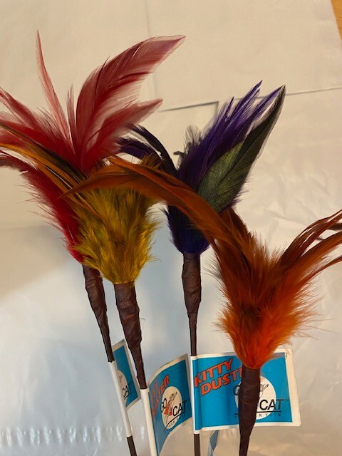 GO CAT KITTY DUSTER 18 " INTERACTIVE CAT TEASER TOY 4 COUNT