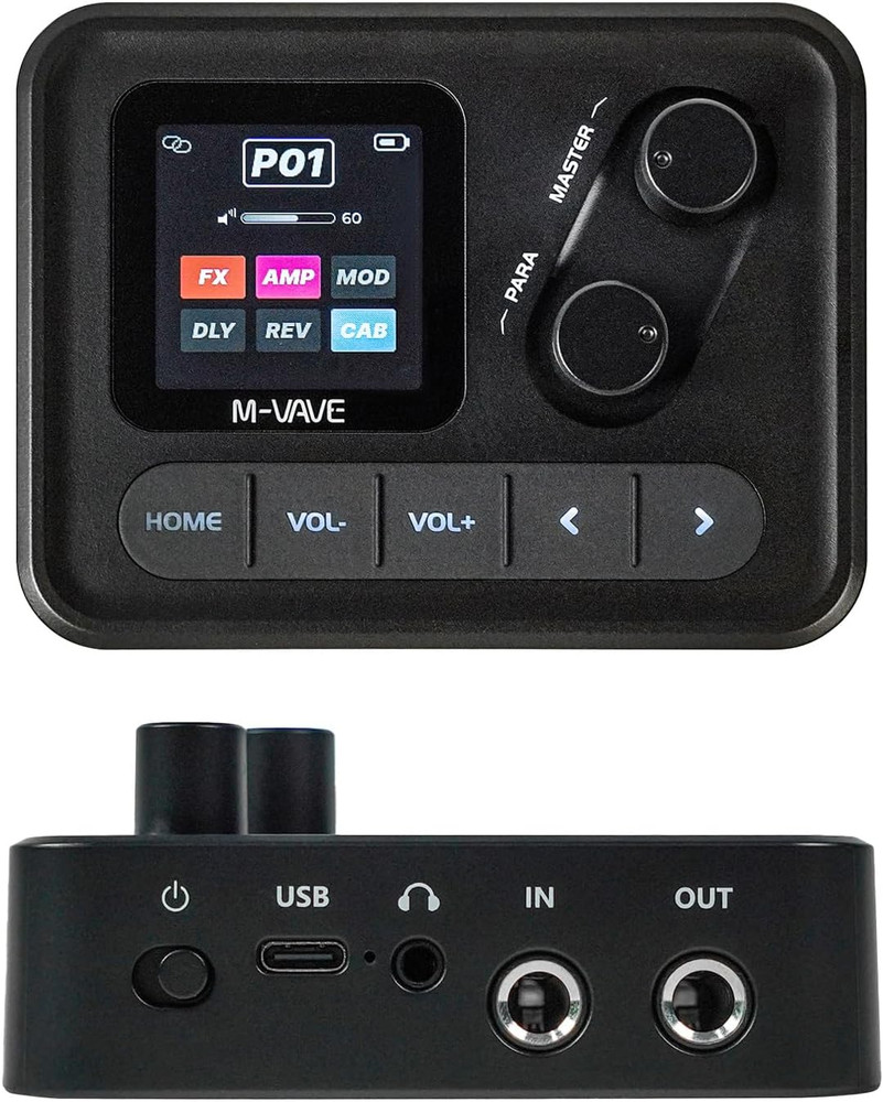 Digital Guitar Effects Processor, Multi-Effect Pedal with App Control, LCD Displ