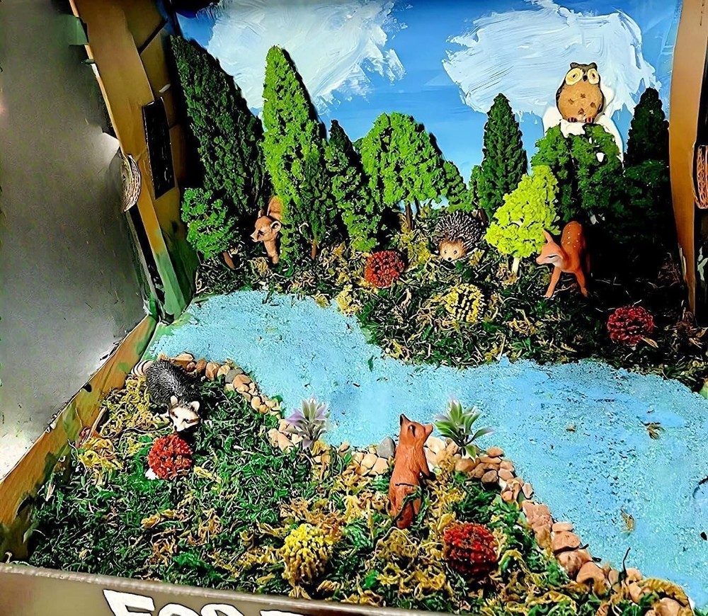 Plastic Trees Set for Model Railroad Scenery