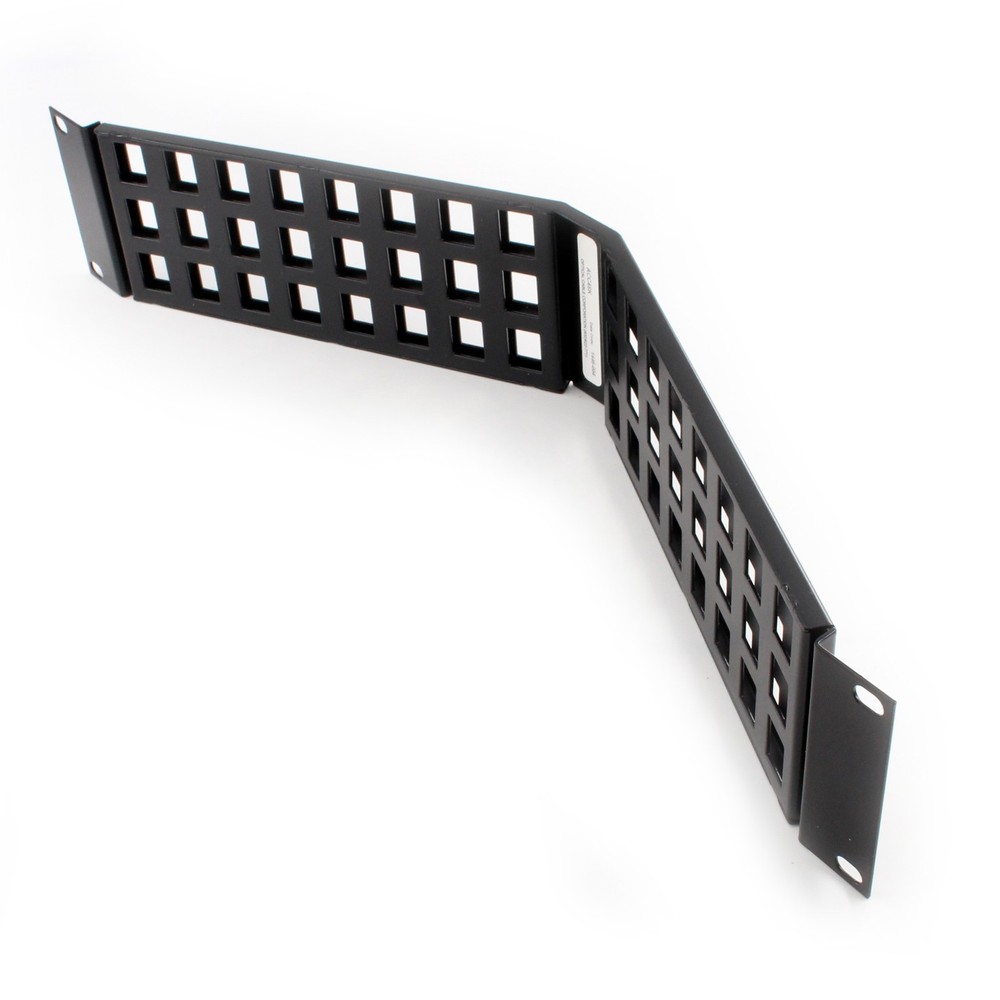 OCC OPTICAL CABLE CORP ACC48K SNAP-IN MULTIMEDIA ANGLE PATCH PANEL, 48-PORT