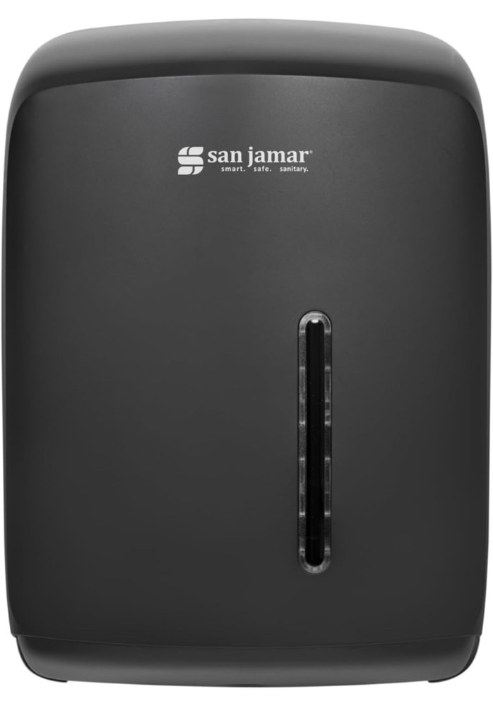 San Jamar Timeless Centerpull Roll Towel Dispenser, Pull Towel Holder with Viewi