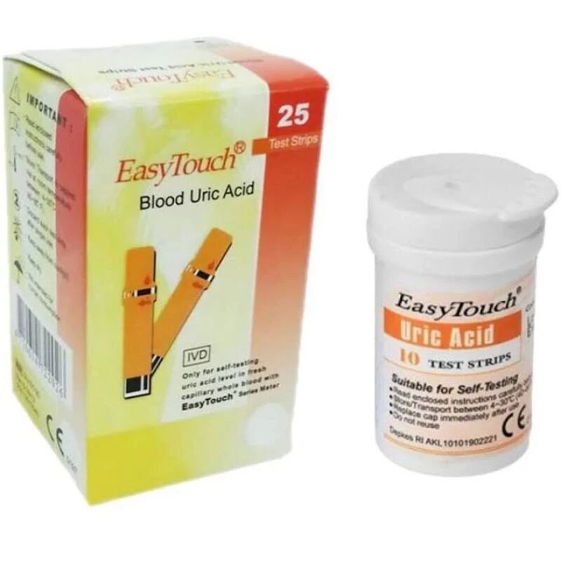 EasyTouch Blood Uric Acid Test Strips - 1 Box @ 25 Strips