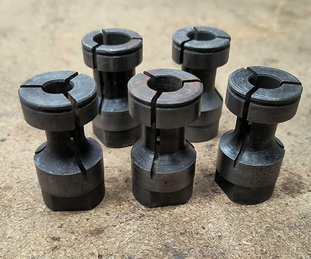 (5) Size 4 Tapping Collets for Procunier 4E Tap Head ALL DIFFERENT 1/8P-3/4