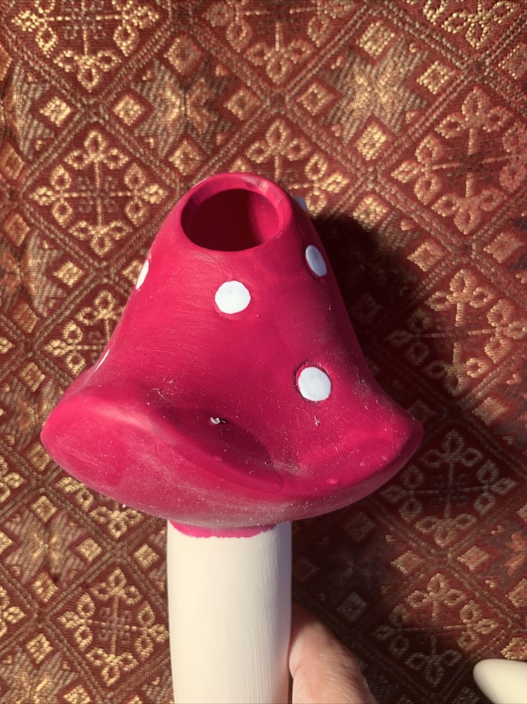 Terra Cotta Mushroom Watering Stakes