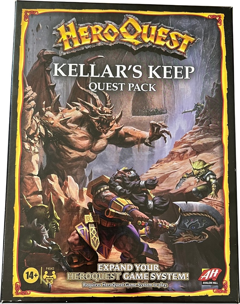 Avalon Hill, 2021, Kellar's Keep Hero Quest Game replacement pieces heroquest