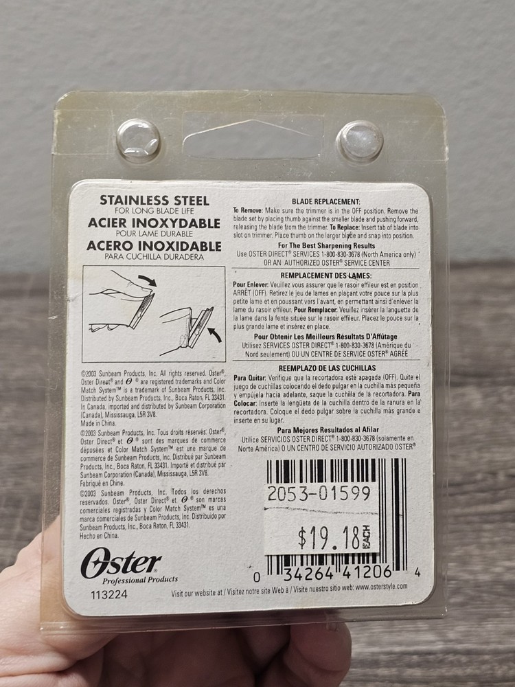 NOS Oster Color Match System 76913-765 OEM