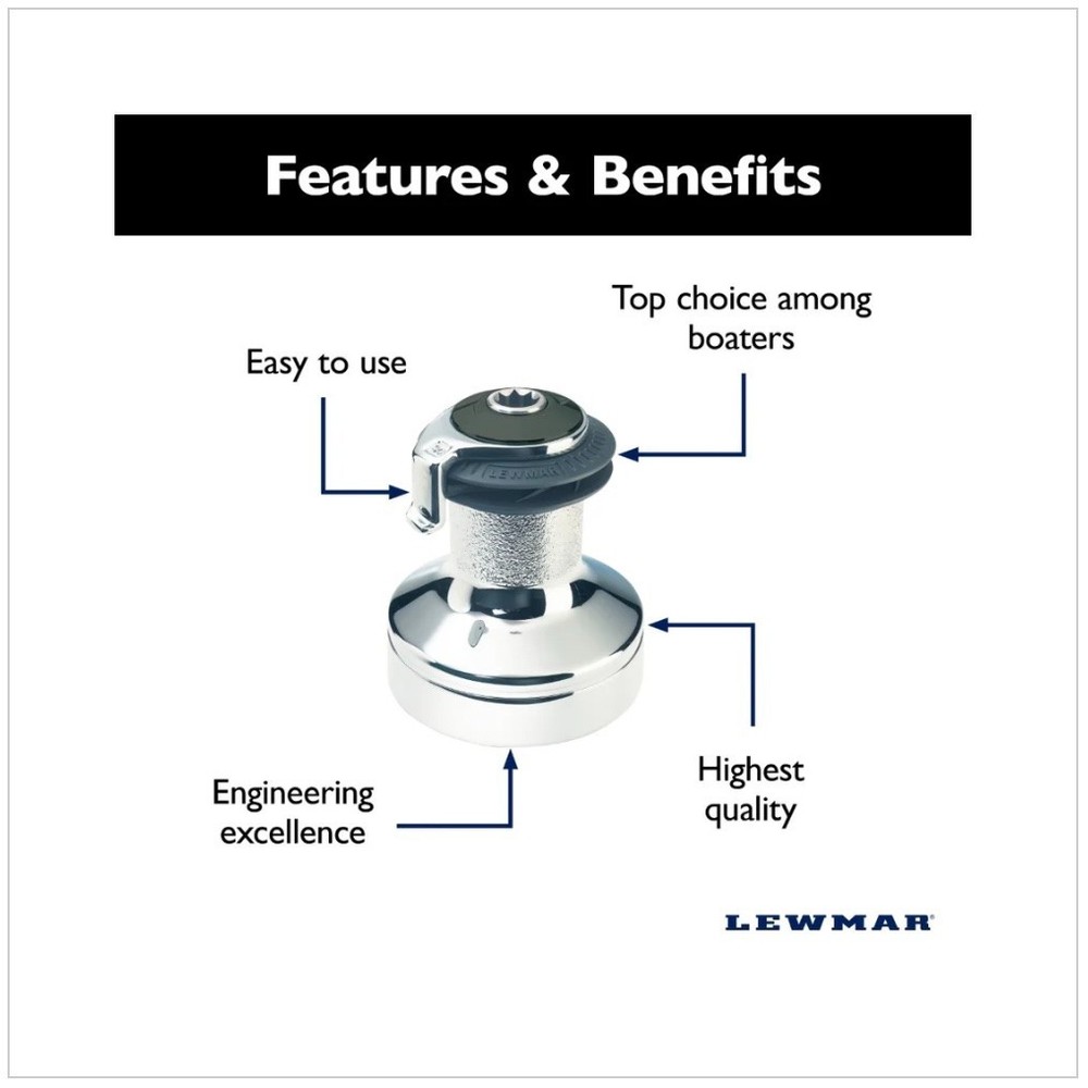 Two Lewmar 30 Self Tailing Winches