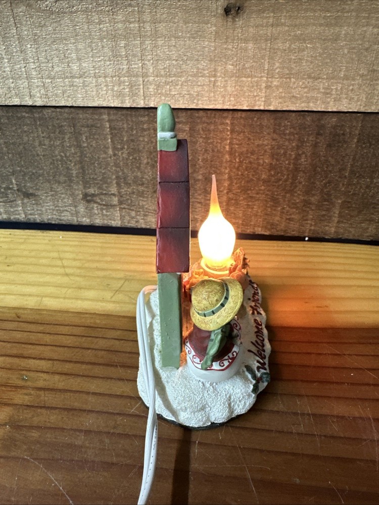 Crazy Mountain Welcome Friends Winter Table Night Light