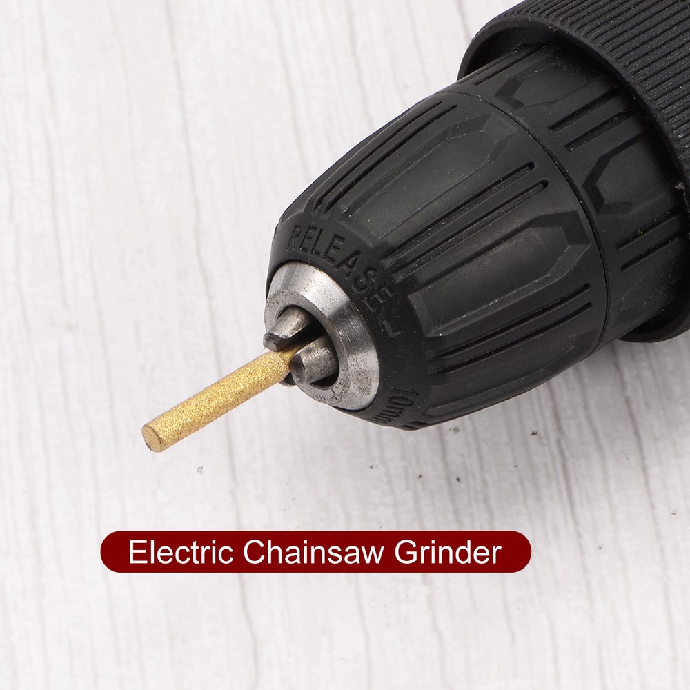 12pcs Diamond Coated Chainsaw Sharpener Bits 7/32" Chain Saw Grinder