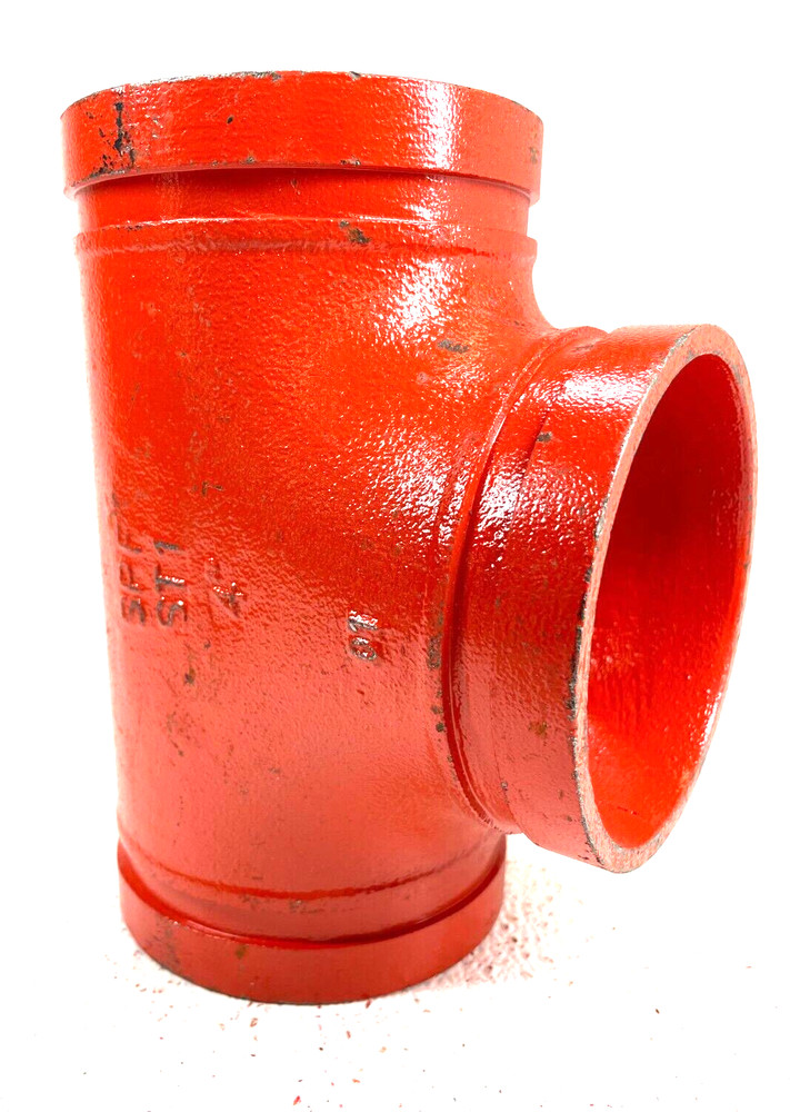 SPF Style ST-1 Straight Tee 4" Grooved End IPS Pipe Size Fitting