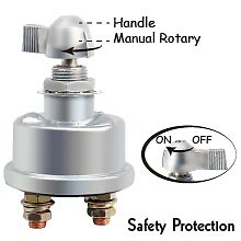 Battery Disconnect Switch 6276 Power Quick Cutoff Shut Master 12 Volt Heavy Duty