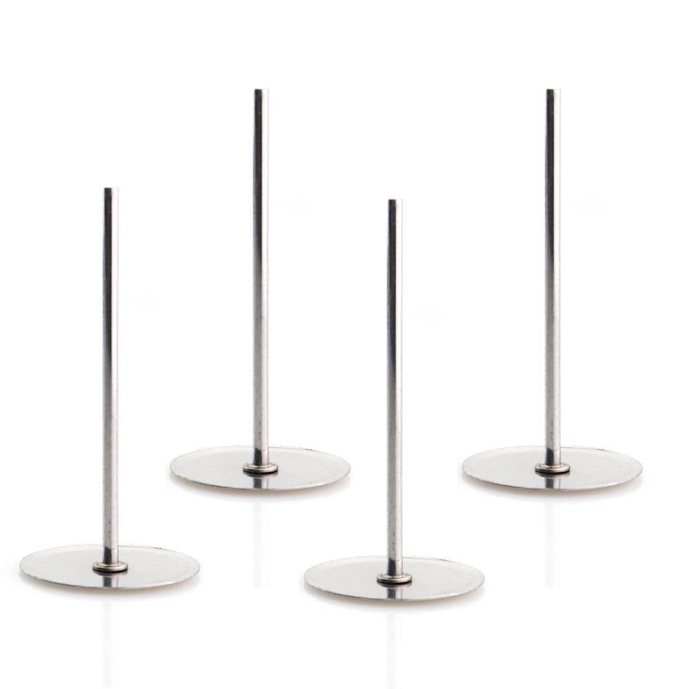 4 PCS Cake Heating Sticks Silver Baking Nails 14.5x3 cm Decorating Tool