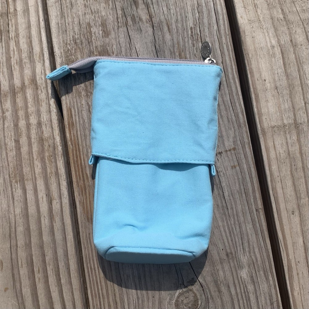 Blue Collapsable Pencil Case From Pushcases