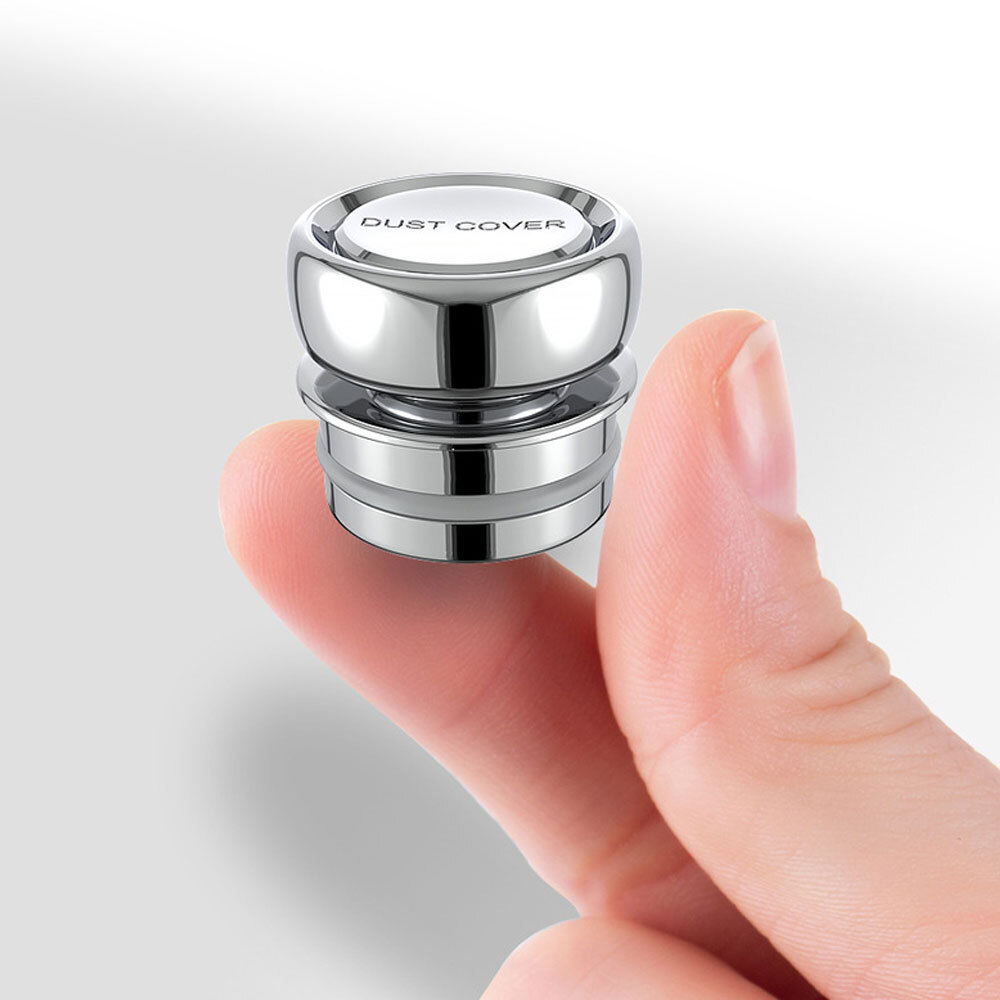 Chrome Button Caps Car Cigarette Lighter Cover Plug Cover Dustproof Replacement