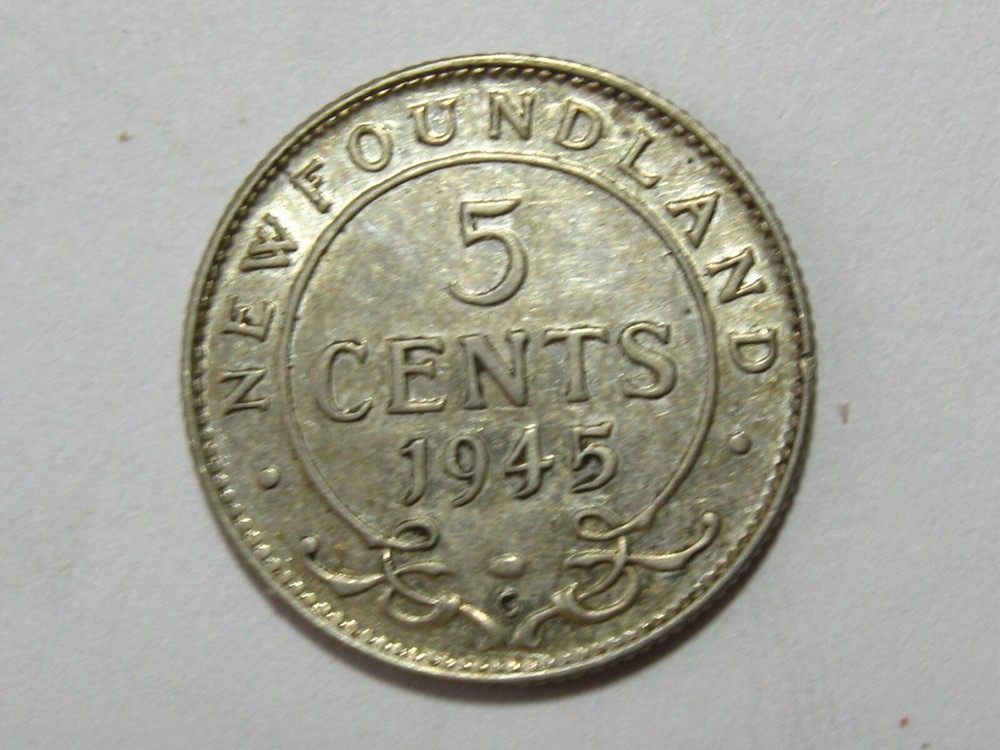 1945-C Newfoundland 5 Cents - #6357-49