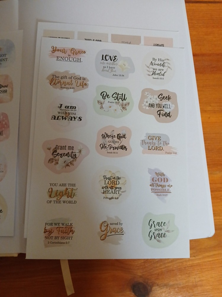 Linen Bible Verse Mapping Journal Premium Bible Study Journaling Kit