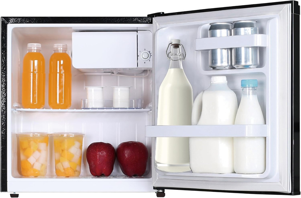 1.6 Cubic Foot Fridge, Black