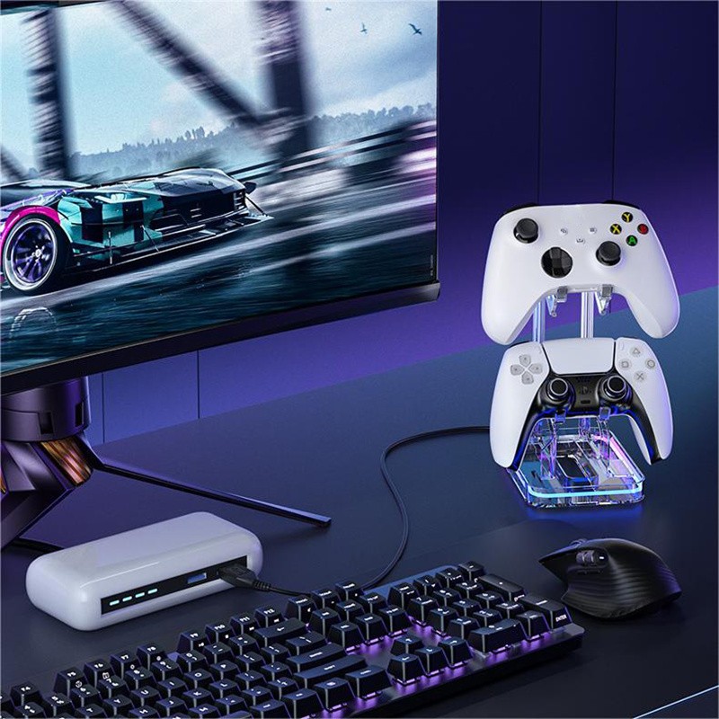 Universal Acrylic Game Controller Stand - Retro Xbox Switch PS5 Display Holder