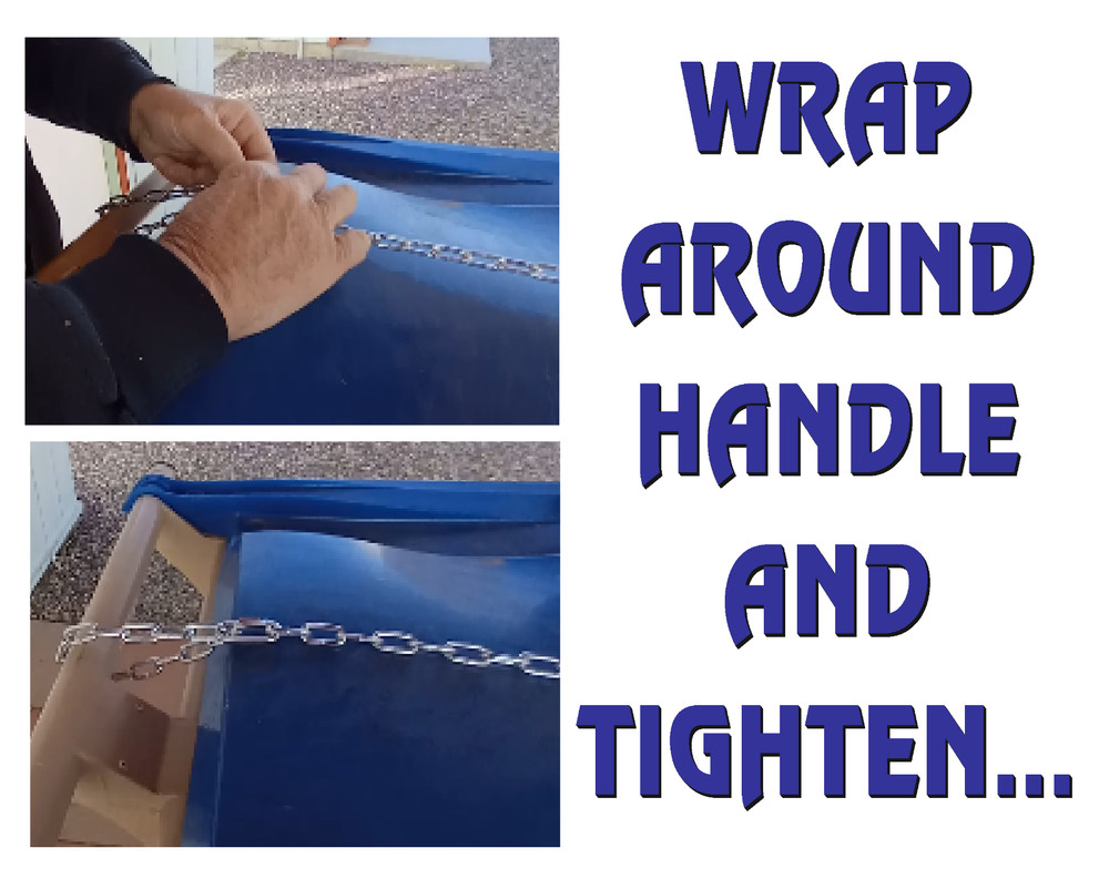 GRAVITY TRASH CAN LID LOCK, No Tools Required - Opens Automatically for Dumping