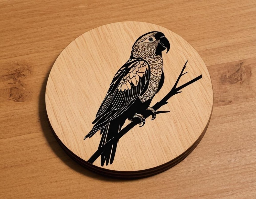 Personalized Laser Engraved Wooden Coasters