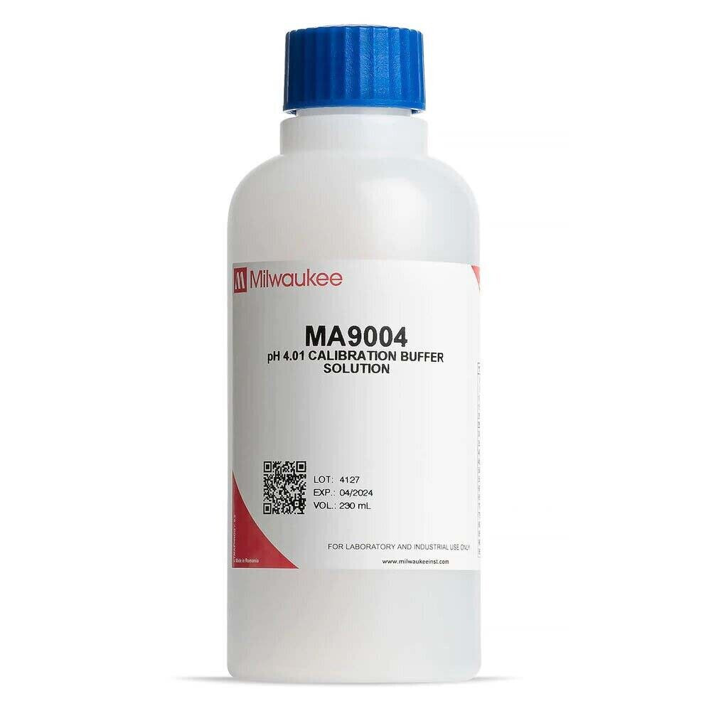 s Milwaukee MA9004 pH 4 Buffer Solution 230ml, for pH Meter Calibration, 10/2024