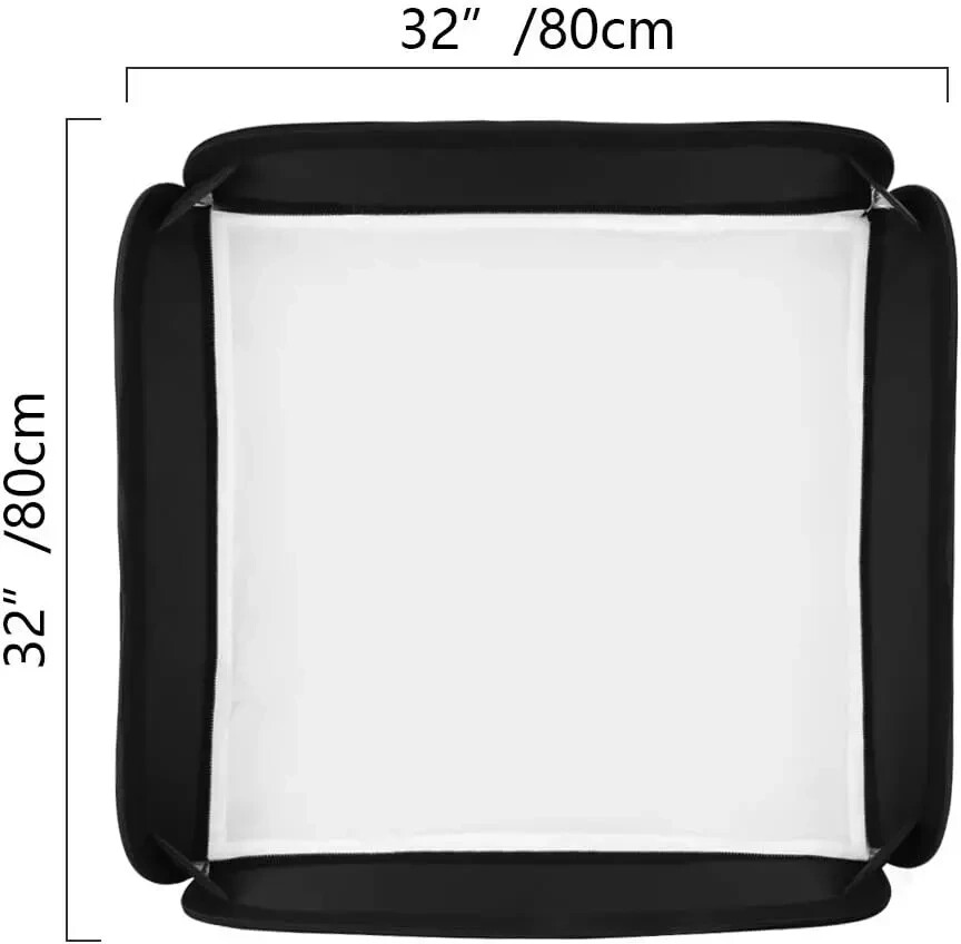 Godox Softbox 32''X32'' 80Cmx80Cm Fast-Setup Foldable Bowens Mount Softbox,